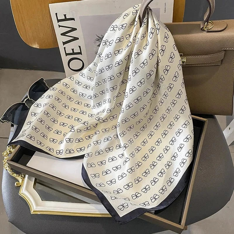 Carré 100% Soie – Carré de Soie Abeilles Premium 70x70cm