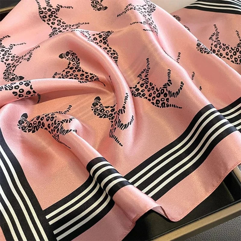 Carré 100% Soie foulard carré en soie imprimé exclusif – Édition limitée 70x70cm
