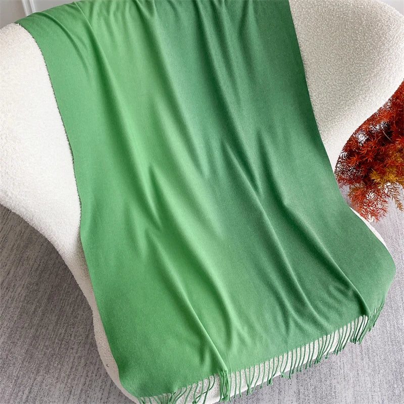 Echarpe Acrylique Vert Émeraude 190x70 cm