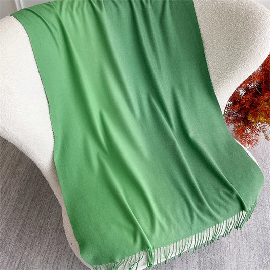 Echarpe Acrylique Vert Émeraude 190x70 cm