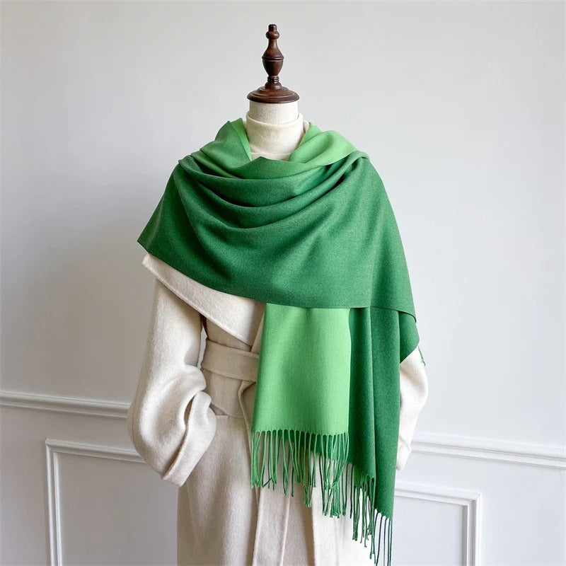 Echarpe Acrylique Vert Émeraude 190x70 cm